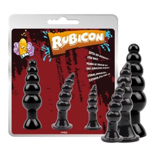 Rubicon I. sada análních kolíků 3 ks černé