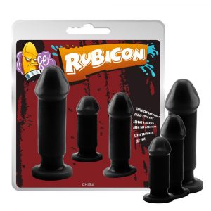 Rubicon II.  sada análních kolíků 3 ks černé