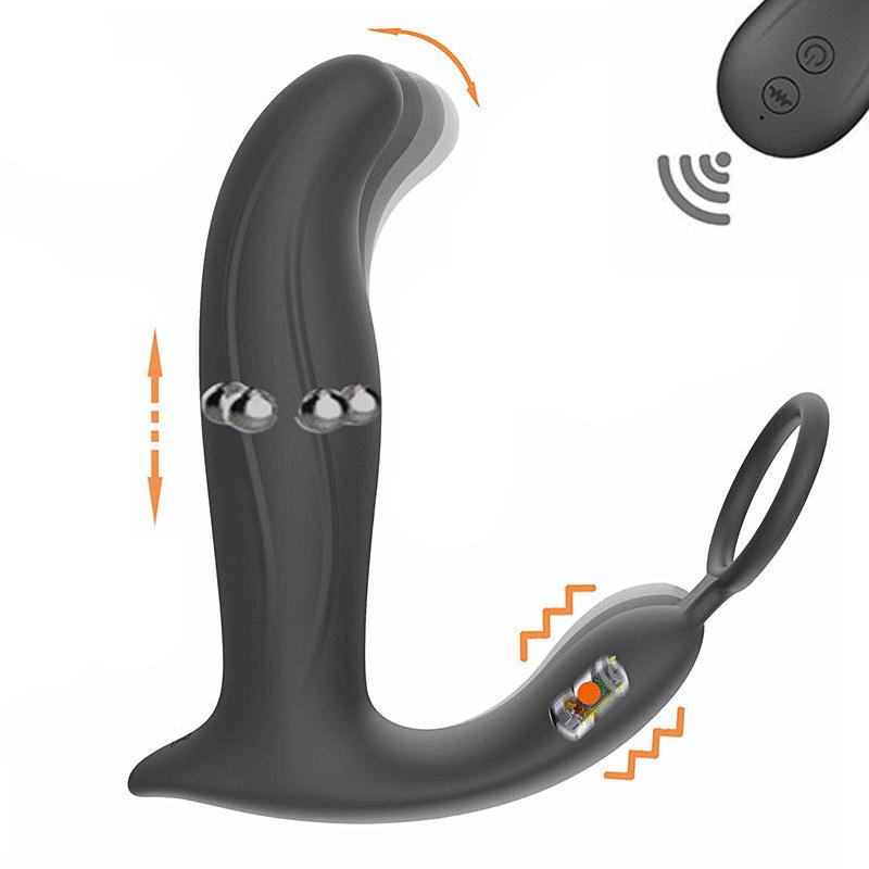 BASIC X Jerry stimulátor prostaty na dálkové ovládání černý BASIC X
