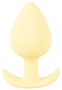 Silikonový anální kolík Cuties Yellow Pastel