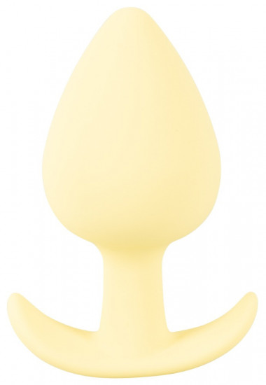 Silikonový anální kolík Cuties Yellow Pastel