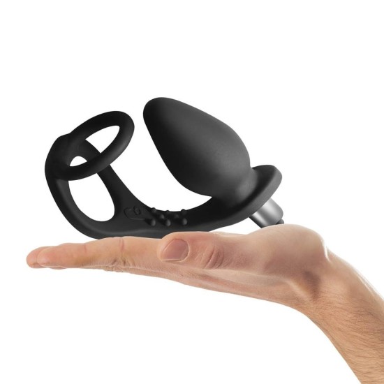 Ro-Zen Černý 7 Rychlostní Vibrátor na Penis a Varle